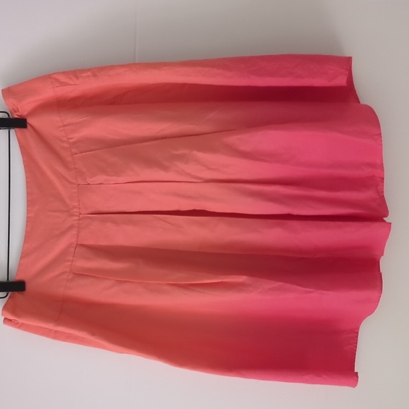 St. John's Bay Elegant Ombre Pink A Line Pleated Office Or Bruch Skirt Size 14 - Picture 3 of 6
